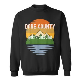 From Dare County North Carolina Vintage Sunset Sweatshirt | Mazezy