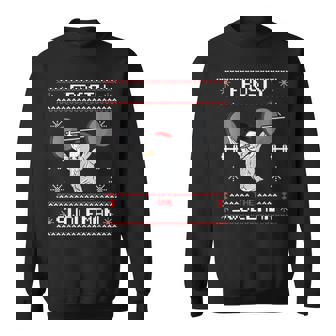 Frosty The Swoleman Ugly Christmas Sweater Snowman Gym Sweatshirt - Thegiftio