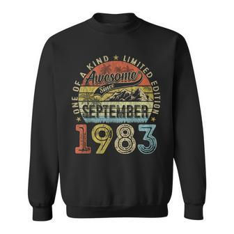 40 Year Old September 1983 Vintage 40Th Birthday Sweatshirt - Seseable