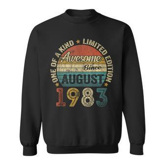 Funny 40 Years Old August 1983 Vintage 40Th Birthday Gifts 40Th Birthday Funny Gifts Sweatshirt | Mazezy