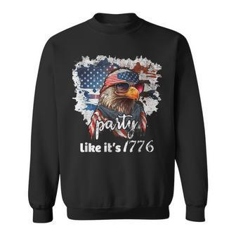 Funny 4Th Of July American Flag And Eagle Cool 4Th Of July Sweatshirt | Mazezy