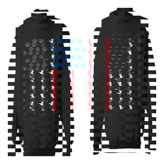 Funny 4Th Of July Us American Flag Dog Lovers Paw Patriotic Patriotic Funny Gifts Sweatshirt | Mazezy
