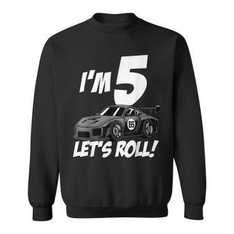 Funny 5Th Birthday Gift Boy Kid Race Car Driver 5 Years Old Driver Funny Gifts Sweatshirt | Mazezy