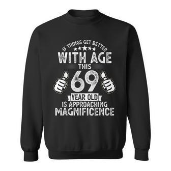 Funny 69 Years Old Birthday For Men Born In 1954 Chapter 69 Sweatshirt - Seseable