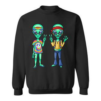 Alien Alien Lover Hippie Aliens Believe In Aliens Sweatshirt - Thegiftio UK