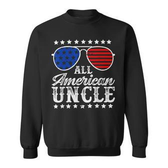 Funny All American Uncle Sunglasses Usa 4Th Of July  Sweatshirt