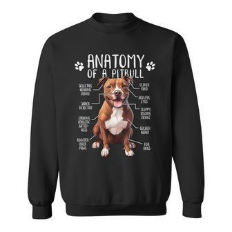Funny Anatomy Pitbull Dog Cute Pittie Lover Pit Bull Owner Sweatshirt - Seseable