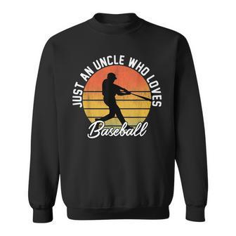 Funny Baseball Uncle Who Loves Baseball Sweatshirt | Mazezy