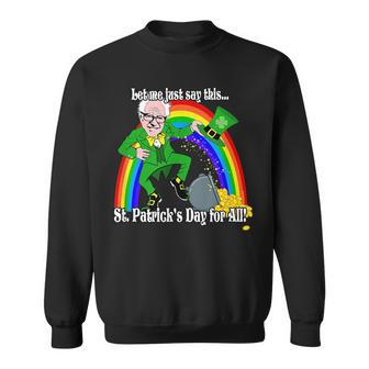 Funny Bernie Sanders 2020 President St Patricks Day Pride Sweatshirt | Mazezy