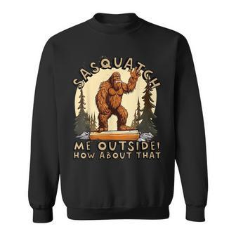 Funny Bigfoot Sasquatch Vintage Style Sasquatch Funny Gifts Sweatshirt | Mazezy
