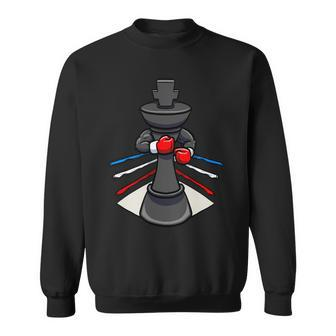 Funny Boxing Chess Piece Boxer Boxing Gloves King Sweatshirt - Monsterry AU
