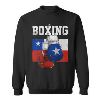 Funny Boxing Chilean Boxing Gloves Boxer Boxing Lover Chile Flag Sweatshirt - Monsterry UK