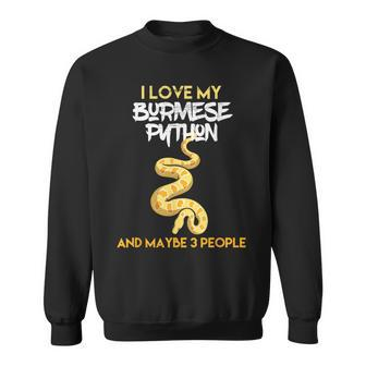 Burmese Python For Snake Owners Sweatshirt | Mazezy