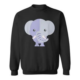 Funny Cartoon Animals Elephant Animals Funny Gifts Sweatshirt | Mazezy