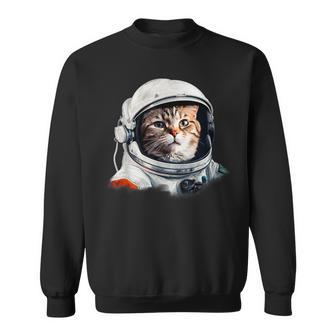 Cat Astronaut Costume Space Cats Owner Sweatshirt | Mazezy