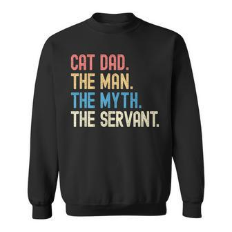Funny Cat Dad Fathers Day Vintage Ever Cat Lover Daddy Retro Sweatshirt | Mazezy