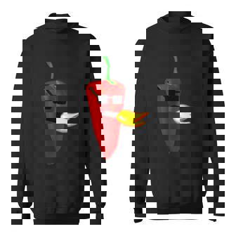 Chili Pepper Sauce Jalapeno Pepper Sweatshirt | Mazezy