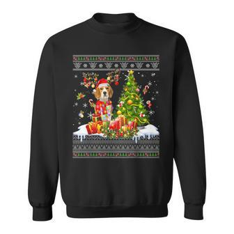Christmas Lights Beagle Dog Xmas Ugly Sweater Sweatshirt | Mazezy DE