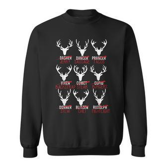 Christmas Reindeer Hunter Deer Meat Hunting Sweatshirt | Mazezy