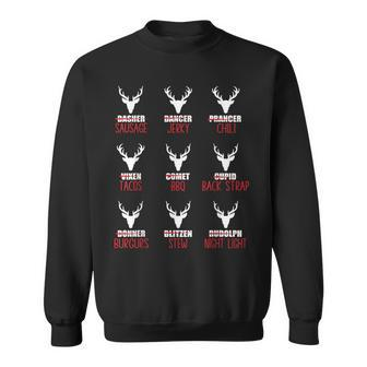 Christmas Santa Reindeer List Pajamas For Deer Hunters Sweatshirt - Monsterry UK