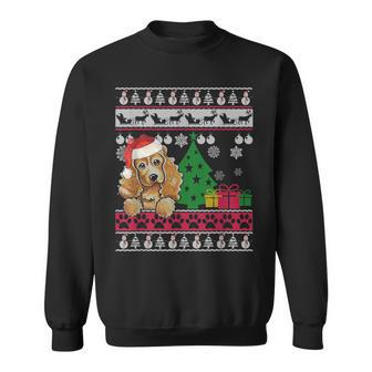 Cocker Spaniel Christmas Ugly Sweater Dog Lover Xmas Sweatshirt | Mazezy UK