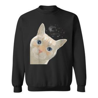 Colorpoint Shorthair Curious Flame Point Siamese Cat Sweatshirt | Mazezy