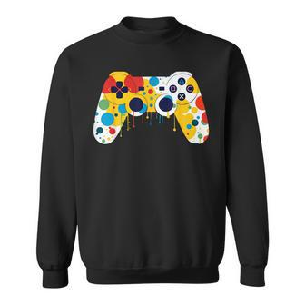 Colourful Polka Dot International Dot Day Video Game Sweatshirt | Mazezy