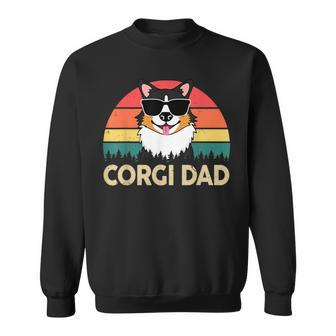 Funny Corgi Dad Pembroke Welsh Tricolor Corgi Gift For Lover Sweatshirt | Mazezy