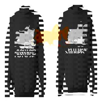 Funny Corgi Sploot Vacation Gift Lovers Sweatshirt | Mazezy