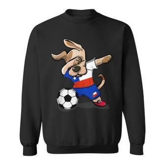 Dabbing Dog Chile Soccer Jersey Chilean Football Lover Sweatshirt | Mazezy UK