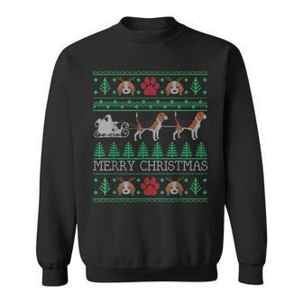 Dog Beagle Ugly Christmas Sweaters Sweatshirt - Monsterry