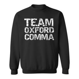 Editing For Editors English Team Oxford Comma Sweatshirt | Mazezy