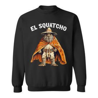 El Squatcho Poncho Western Bigfoot Sasquatch Lover Sweatshirt - Monsterry