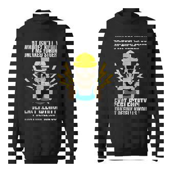 Electrician For Electrical Engineer Electricity Sweatshirt | Mazezy