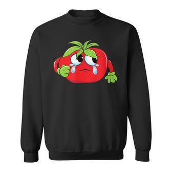 Funny Emojiteary Tomato Tomato Funny Gifts Sweatshirt | Mazezy