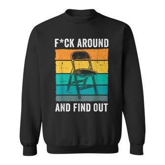 F Around And Find Out Folding Chair Alabama Boat Brawl Sweatshirt - Seseable