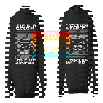 Funny Fathers Day Novelty For Gamer Twins Dad Sweatshirt - Thegiftio