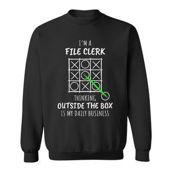 File Clerk Sweatshirt | Mazezy