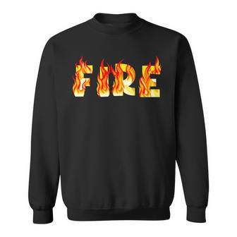 Fire And Ice Fire Couple Diy Costume Halloween Party Sweatshirt - Seseable