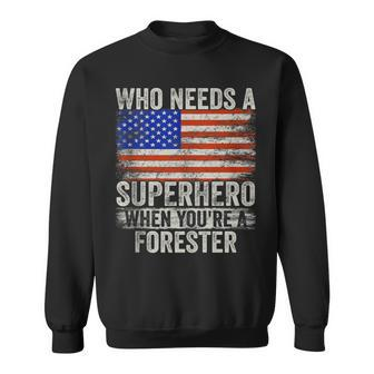 Forester Superhero Vintage For Dad Sweatshirt | Mazezy