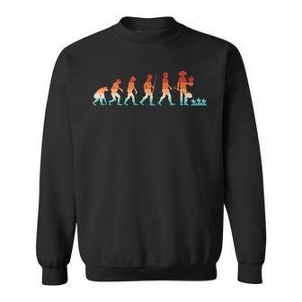 Funny Gardener Evolution Retro Gardening Garden Lover Sweatshirt - Thegiftio UK