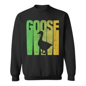 Funny Goose Designs For Kids Retro Grey Whisperer Farm Bird Sweatshirt | Mazezy