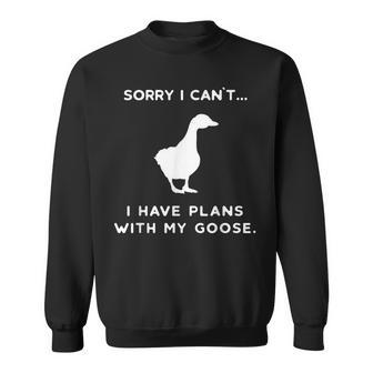 Goose Outfit Geese Poultry Farm Xmas Party Christmas Sweatshirt - Seseable