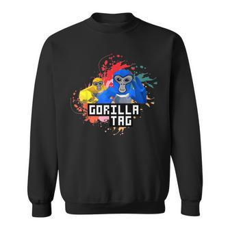 Funny Gorilla Tag Gorilla Tag Merch Monke Vr Game Sweatshirt | Mazezy