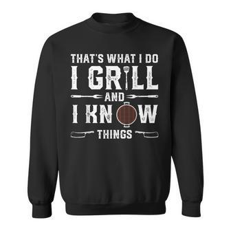 Funny Grilling Bbq Barbecue Smoking Meat Smoker Grill Lover Sweatshirt - Seseable
