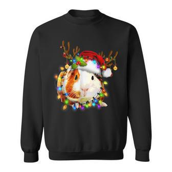 Guinea Pig Christmas Reindeer Christmas Lights Pajama Sweatshirt - Thegiftio UK