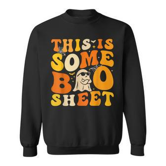 Halloween Boo Ghost Costume This Is Some Boo Sheet Sweatshirt - Seseable