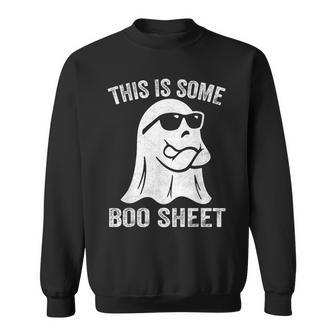 Halloween Boo Ghost Costume This Is Some Boo Sheet Sweatshirt - Monsterry