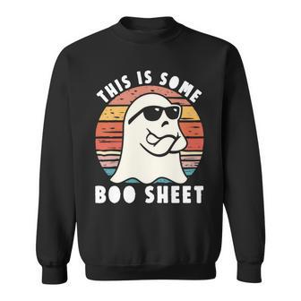 Halloween Boo Ghost This Is Some Boo Sheet Costume Sweatshirt | Mazezy