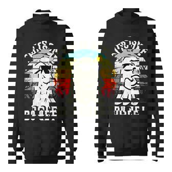 Halloween This Is Some Boo Sheet Ghost Retro Halloween Sweatshirt - Seseable